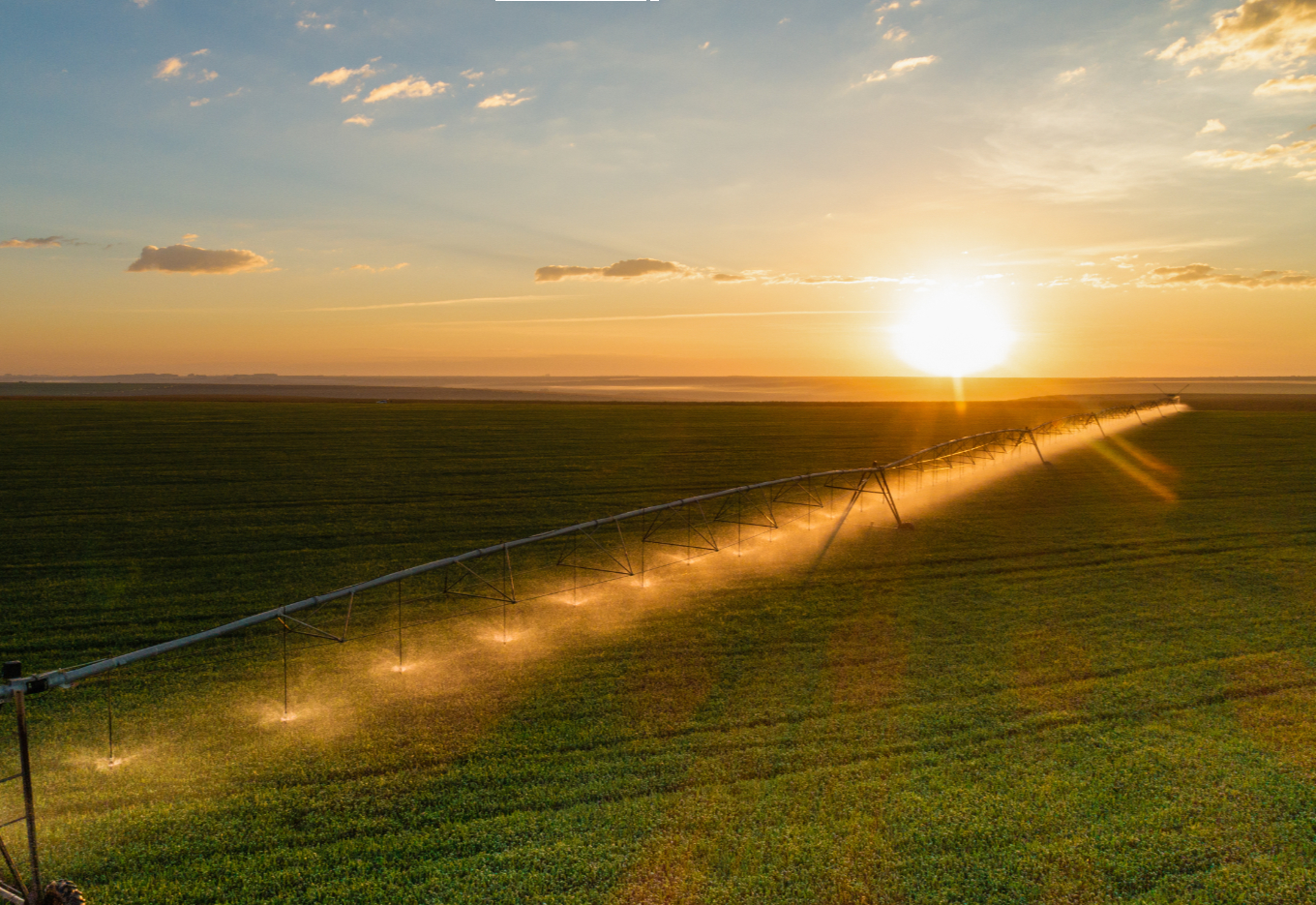 A área agrícola irrigada no mundo dobrou nos últimos 50 anos
