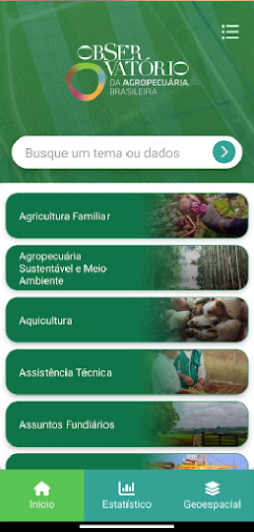 Aplicativo móvel traz dados oficiais da agricultura brasileira