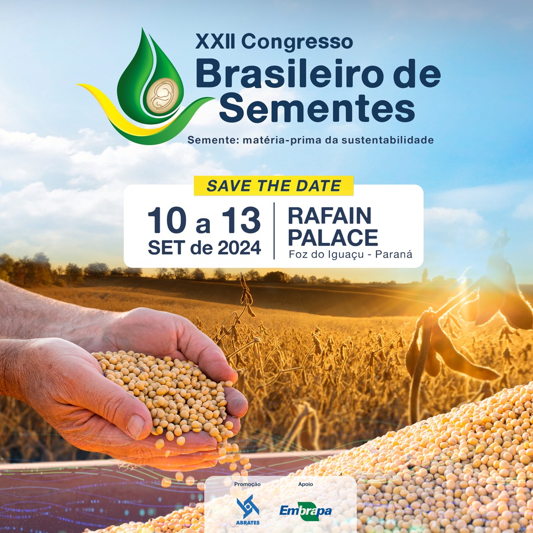 Congresso Brasileiro de Sementes de 2024 ocorrerá em Foz do Iguaçu