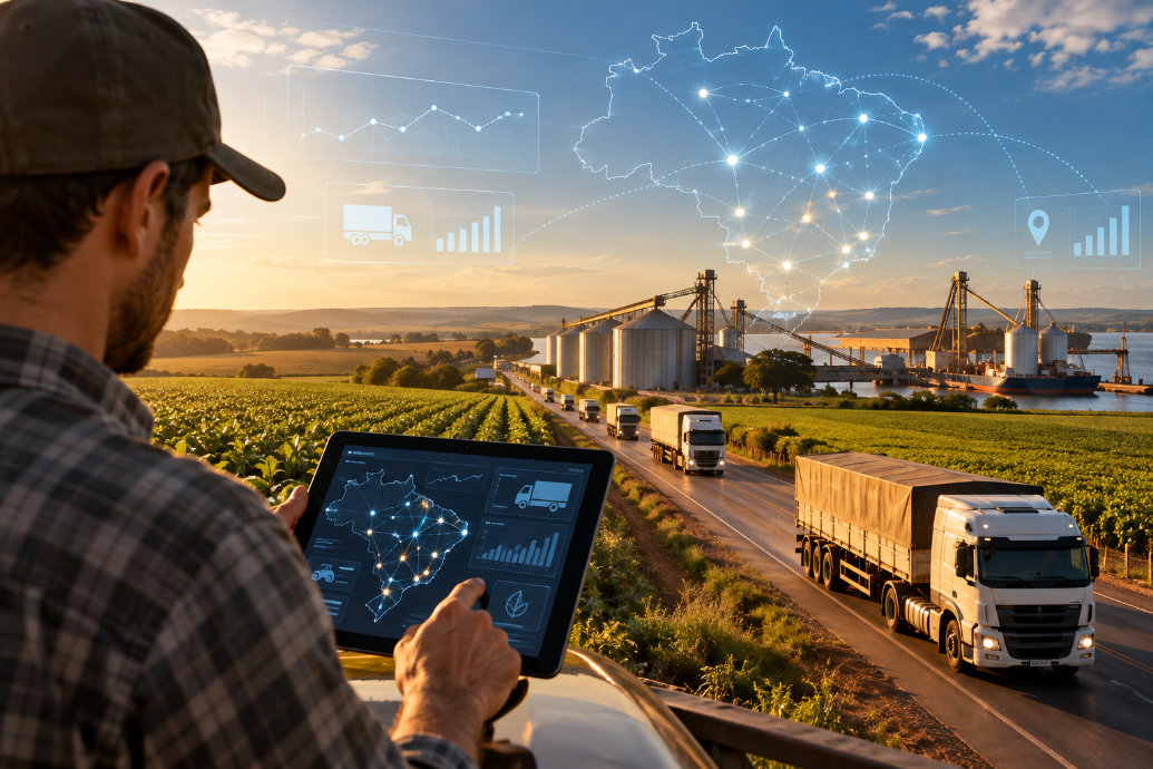 IA começa a transformar decisões logísticas no agronegócio, da previsão de fretes ao planejamento de operações IA começa a transformar decisões logísticas no agronegócio, da previsão de fretes ao planejamento de operações