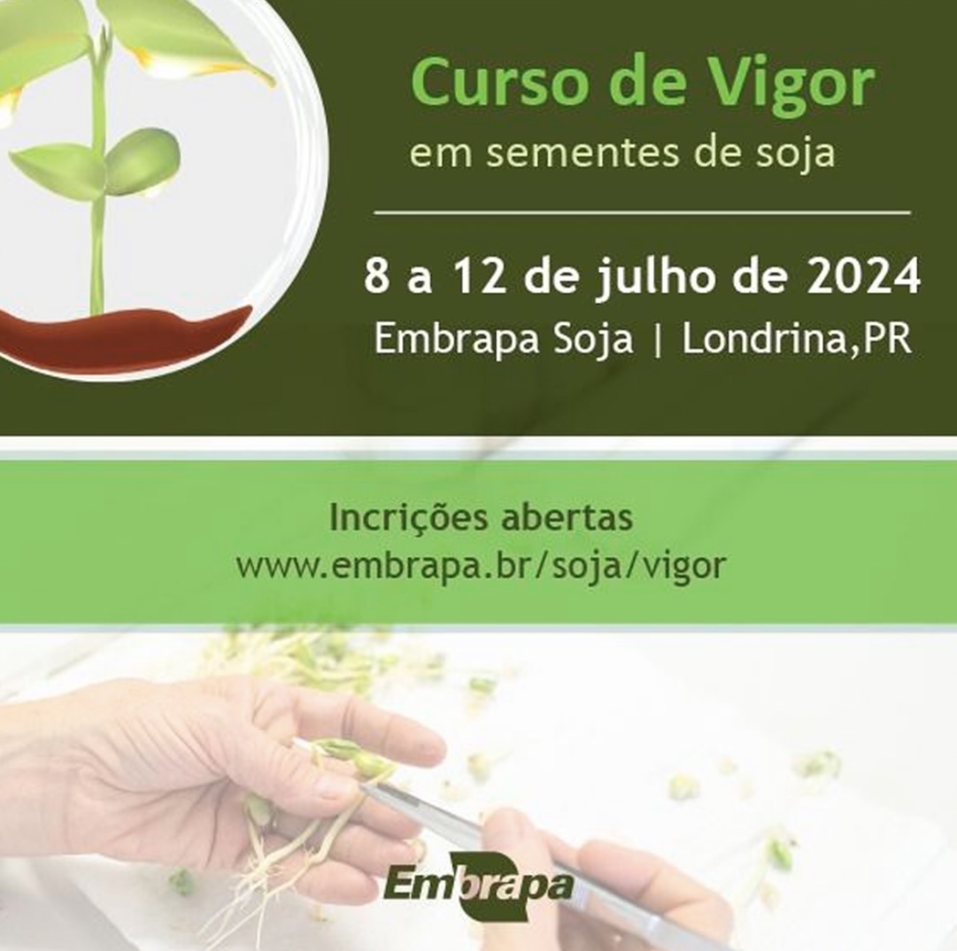 Curso de Vigor em Sementes de Soja está com as inscrições abertas Curso de Vigor em Sementes de Soja está com as inscrições abertas